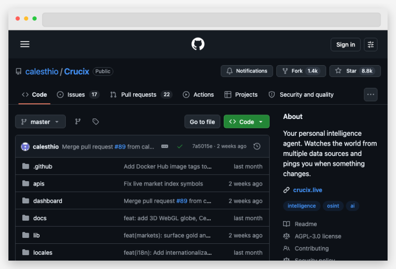 【情报利器】Crucix: 27个数据源的个人情报终端，监控全球动态-壹联网络